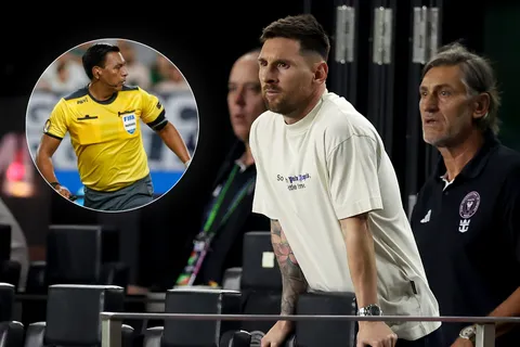 Lionel Messi y otras figuras de Inter Miami encararon al árbitro guatemalteco Walter López
