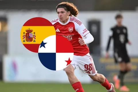 Luis Muñoz, la joven joya del Arsenal que Panamá le disputa a España.