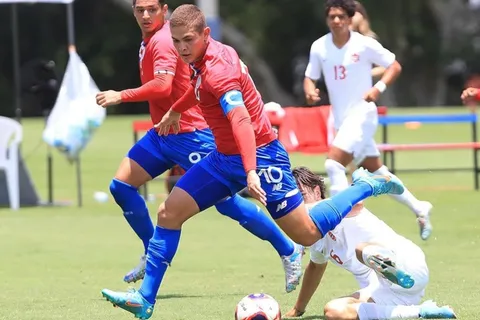 Costa Rica vuelve a derrotar a Canadá, esta vez a nivel sub-20