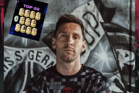 Lionel Messi con la mejor valoración del FIFA 22 luciendo la camiseta del PSG