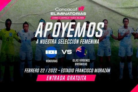 Honduras vs. Islas Vírgenes Británicas: cuándo, dónde y por qué canal ver la fecha 3 del Grupo E de la Clasificatoria al Campeonato Femenino de la Concacaf 2022
