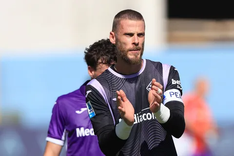David de Gea, portero de la Fiorentina.
