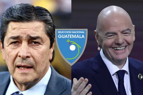 Luis Fernando Tena y Gianni Infantino.