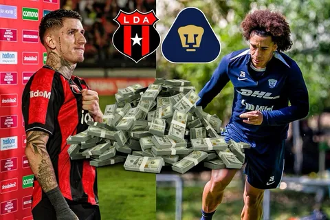 Mientras la plantilla de Alajuelense vale menos de 8 millones de euros, a esta cifra exorbitante asciende la de Pumas