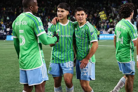 Seattle Sounders celebra tras vencer a Minnesota United.