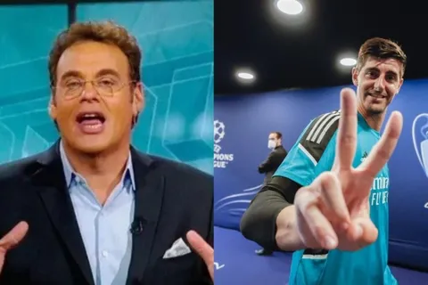 David Faitelson menospreció la Champions del Real Madrid y Thibaut Courtois le respondió