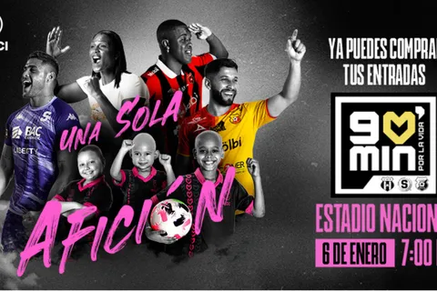 90 Minutos por la Vida 2024: cuándo se juega, a qué hora y dónde verlo hoy EN VIVO en Costa Rica