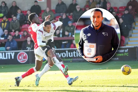 Fue el MVP: Nathaniel Méndez-Laing anotó un gol en el triunfo de Derby County (VIDEO)