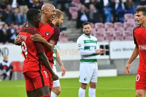 Mayron George lideró pase de ronda del Midtjylland
