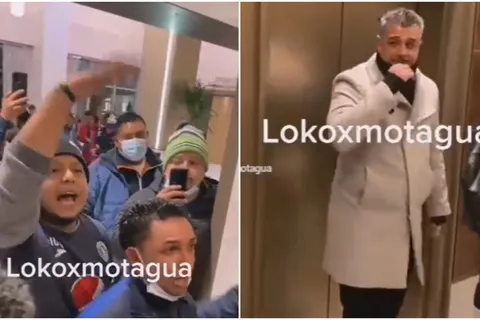 Aficionados de Motagua encaran a Diego Vásquez [VIDEO]