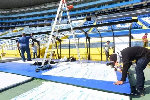 El Estadio Cuscatlán estará renovado en el amistoso. (Foto: EDH/ Menly González)