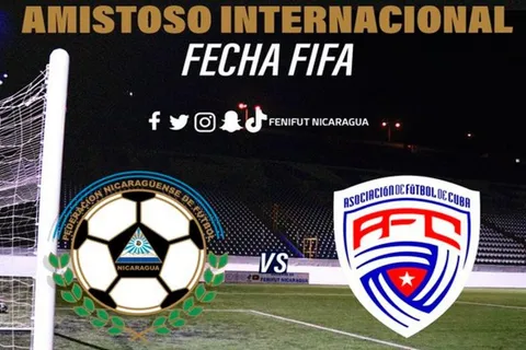 Selección de Nicaragua anuncia nuevas fechas para amistosos contra Cuba