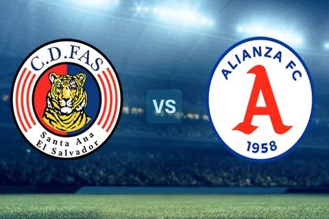 FAS vs Alianza: horario, canal de TV y streaming para ver EN VIVO la fecha 10 del Apertura de El Salvador