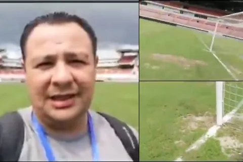 Periodista mexicano llama "potrero" a la cancha del Rommel Fernández