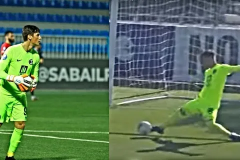 Nicholas Hagen fue la gran figura con increíbles atajadas con el Sabail FK en Azerbaiyán [VIDEO]