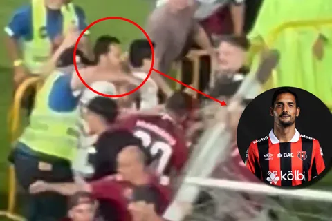 Celso Borges fue captado agrediendo un aficionado.