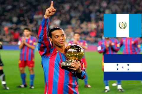 Las cuatro camisetas que Ronaldinho vistió de equipos centroamericanos
