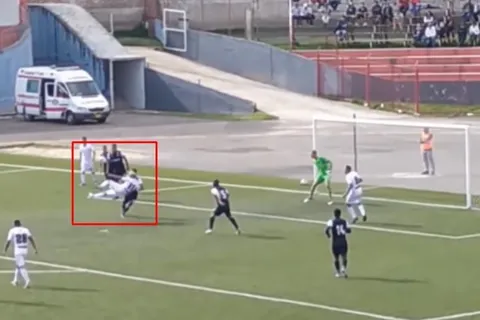 El golazo con el que Kevin Santamaría debutó en Llacuabamba de Perú