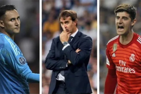 Lopetegui intenta naturalizar situación entre Keylor y Courtois