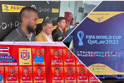 Panini realizó el lanzamiento del álbum del Mundial de Qatar 2022 en Costa Rica