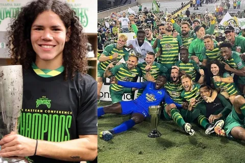 Juan David Tejada se corona campeón de la USL Championship con Tampa