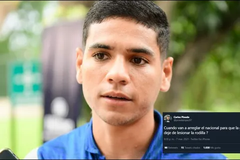 Carlos Pineda: "¿Cuando van a arreglar la cancha del Estadio Nacional?"