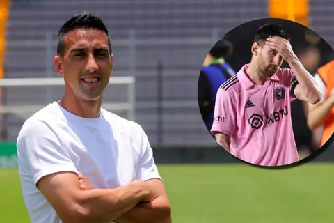 Mariano Torres supera a Lionel Messi.