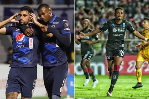 Motagua y Saprissa empataron 2-2 en la ida del repechaje