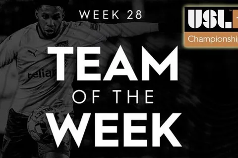 Salvadoreño es elegido en Equipo de la Semana 28 en la USL