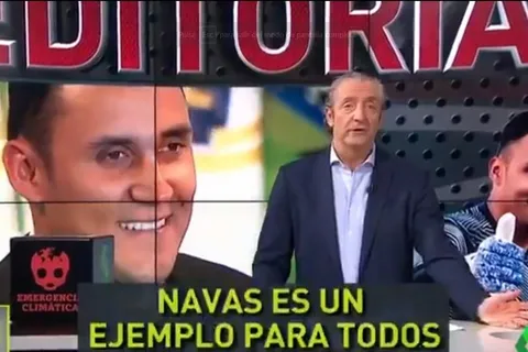 Hermoso editorial de Pedrerol deja en lo más alto a Keylor Navas