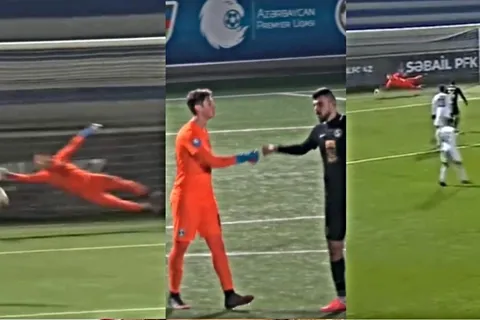 La atajada imposible de Nicholas Hagen con el Sabail FC en la Liga Premier de Azerbaiyán [VIDEO]
