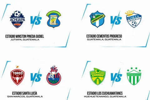 La ida de los Cuartos de Final de la Liga Nacional de Guatemala dejó resultados inesperados