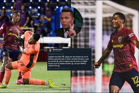 Carlos Pavón elogia y aconseja a Douglas Martínez después de su gol