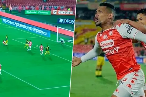 Ronaldo Dinolis sigue en racha goleadora en Colombia [VIDEO]