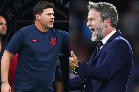 Thomas Christiansen y Mauricio Pochettino.