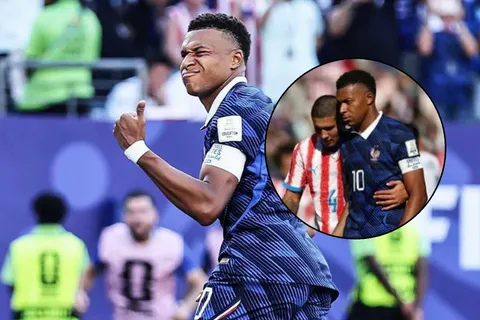 Se hizo viral: Cáceres, el jugador de Paraguay agredido por Mbappé, reveló la inesperada broma que le hizo la estrella de Francia