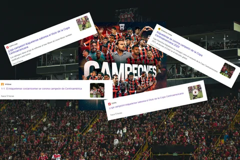 La reacción de los medios internacionales tras el título de Alajuelense en la Copa Centroamericana