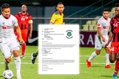 Asociación de fútbol de Surinam pide disculpas al Olimpia