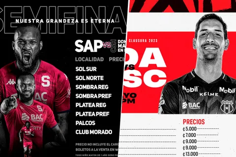 Saprissa y Alajuelense ya sacaron a la venta las entradas para las semifinales de vuelta