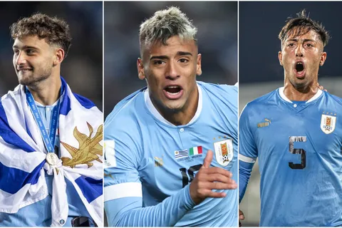 Los 7 campeones del mundo con Urugay Sub-20 que jugarían ante Nicaragua.