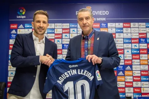 Agustín Lleida ya fue presentado oficialmente en el Real Oviedo de España [Video]
