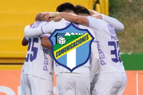 festejo de gol de comunicaciones