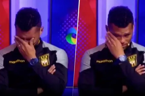 Video: Rolando Blackburn llora desconsolado en televisión boliviana