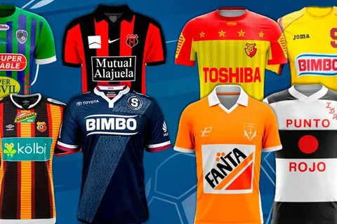 Las 10 camisetas más lindas y las 10 más feas en fútbol de Costa Rica