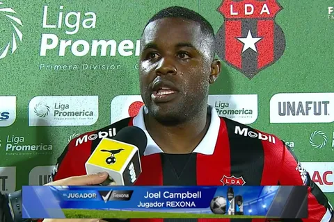 Joel Campbell provocó a Herediano y advirtió lo que le espera a Alajuelense en la revancha
