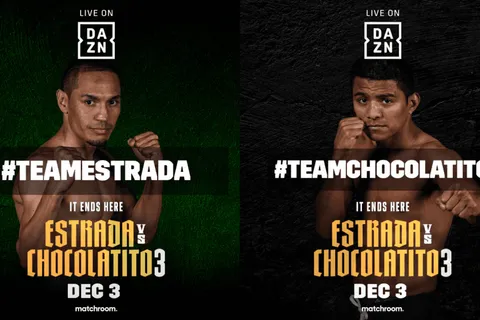 ¿A qué hora es la pelea del "Gallo" Estrada vs. "Chocolatito" González 3?