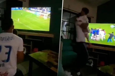 Viral: así festejó Bryan Moya la clasificación del Olimpia con su hijo