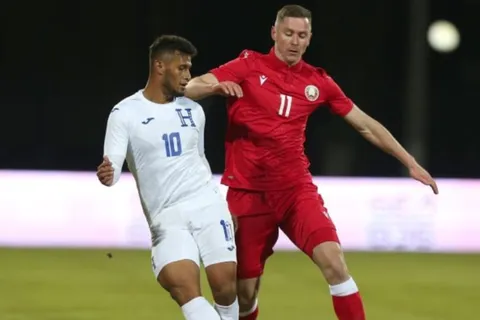 Honduras y Bielorrusia empataron 1-1 en amistoso jugado en Europa