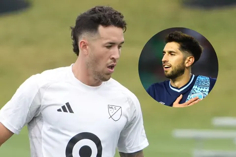 Aarón Herrera y Nicolás Samayoa, jugadores de la Selección de Guatemala.