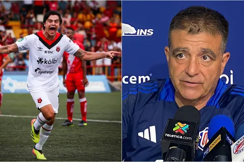 Diego Campos le dedica un mensaje a Claudio Vivas tras su doblete en el triunfo de Alajuelense